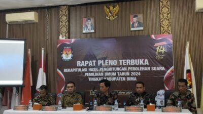 KPU Kabupaten Bima Mulai Rapat Pleno Terbuka Hasil Pemilu 2024